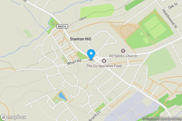 Map location for 5 Springwood Terrace, Stanton Hill, Sutton-in-Ashfield, Nottinghamshire, NG17 3GY