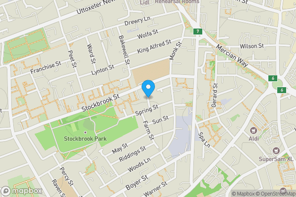 Map location for Pelham Street, Derby, Derbyshire, DE22 3UG