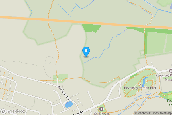 Map location for Land on the South Side of Marine Terrace, Pevensey Bay, BN24 6EQ