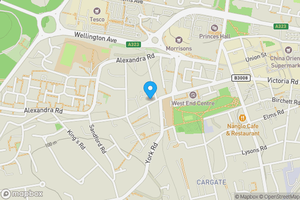 Map location for 51 Queens Road, Aldershot, Hampshire, GU11 3JE