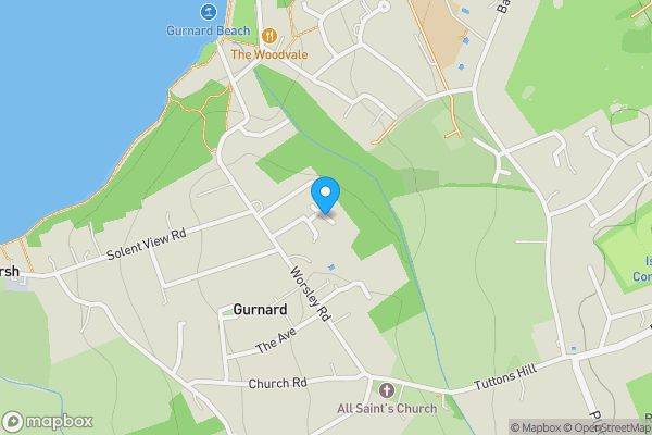 Map location for Oaklands View, Cowes, PO31 8ET