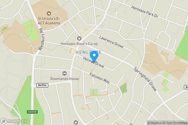 Map location for Holmes Grove, Bristol, Bristol, BS9 4EE