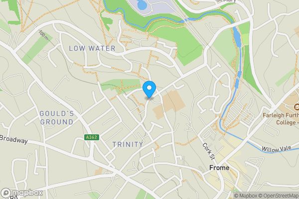 Map location for Selwood Road, Frome, BA11 3BT