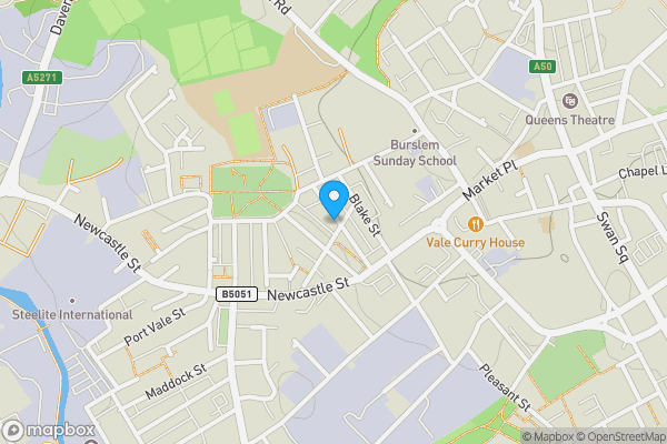 Map location for 20 Riley Street North, Stoke-On-Trent, Staffordshire ST6 4BJ