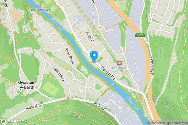Map location for Taffs Well United Church, Cardiff Road, Taffs Well, Cardiff, CF157RE