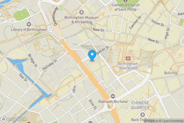 Map location for Apartment 335,
Orion Building, 
90, Navigation Street, Birmingham, B5 4AF