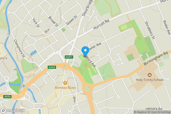 Map location for Radford Avenue, KIDDERMINSTER, Worcestershire, DY10 2ES