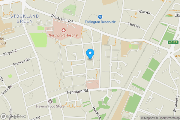 Map location for Highcroft Hall, Birmingham, West Midlands, B23 6GS