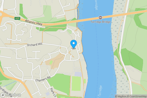 Map location for Riverbank Cottages, Bideford, Devon, EX39 2QR