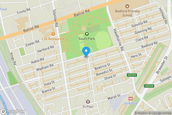 Map location for 142 Wadham Road, Bootle, Merseyside, L20 2DE L20 2DE