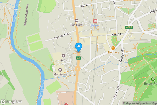 Map location for Chapel Street, BELPER, Derbyshire, DE56 1AR