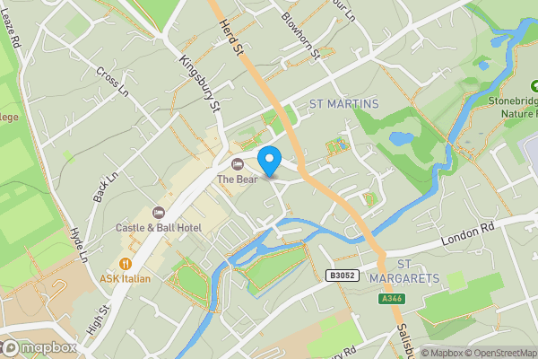 Map location for The Chapel, The Parade, Marlborough SN8 1NE