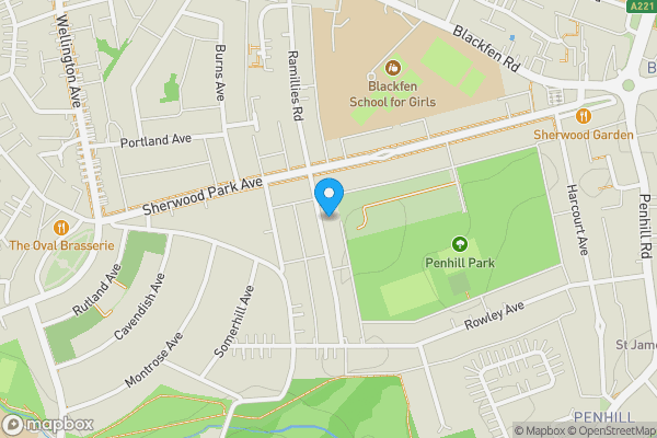 Map location for Garage to the rear of, 131 Ramillies Road, Sidcup, Kent, DA15 9JD