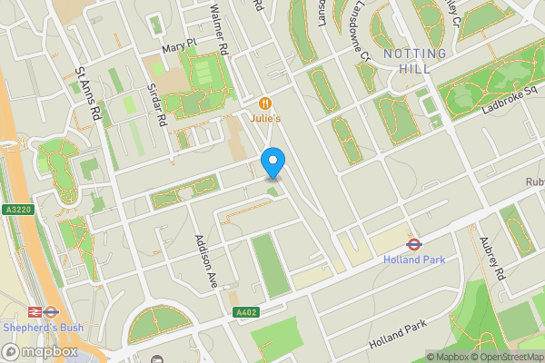 Map location for Former Academy Public House, 57 Princedale Road, Holland Park, London W11 4NP