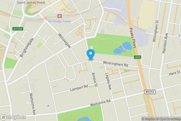 Map location for Ainslie Street, GRIMSBY, South Humberside, DN32 0LY