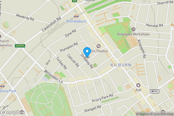 Map location for Flat C, 30, Buckley Road, KILBURN, London, NW6 7NA