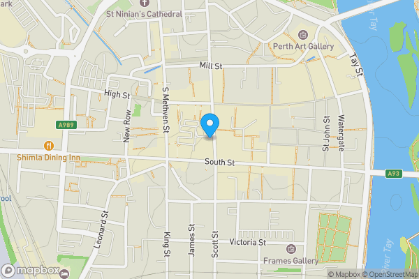 Map location for 23 Scott Street, Perth, Perthshire PH1 5EH