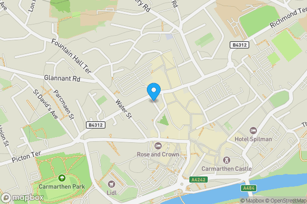 Map location for Morley Street, Carmarthen, SA31 1RB