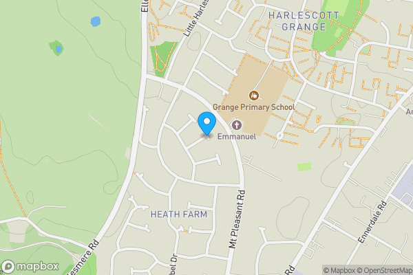 Map location for Hordley Avenue, Shrewsbury, Shropshire, SY1 3HJ