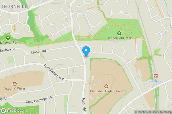 Map location for 104 Heol Hir Llanishen, Cardiff, CF14 5AD