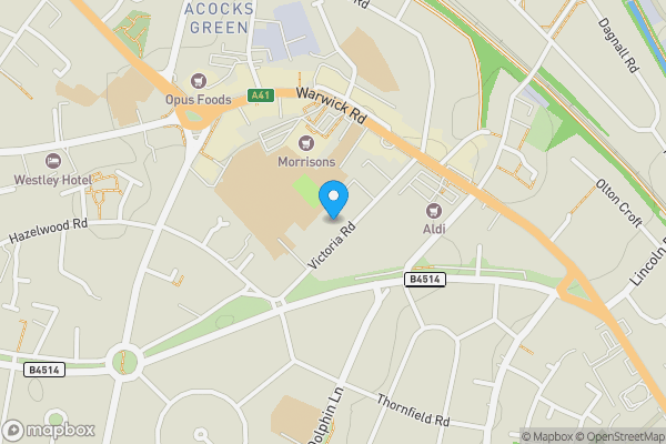 Map location for Louise Court, Birmingham, West Midlands, B27 7XZ