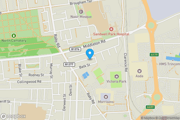 Ts24 Postcode Map 52 Cameron Road, Hartlepool, Cleveland, TS24 8DL