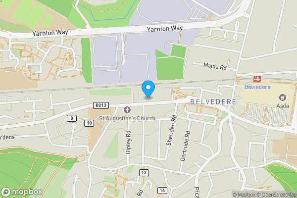 Map location for 16 Gilbert Road, Belvedere, Bexley, DA17 5DA
