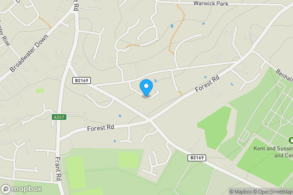Map location for Land at Old Gardens Close and adjacent roads, Tunbridge Wells, Kent, TN2 5ND