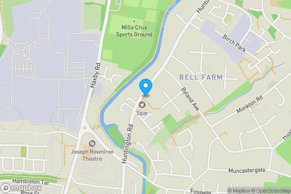 Map location for 198 Huntington Road, York, North Yorkshire, YO31 9BN