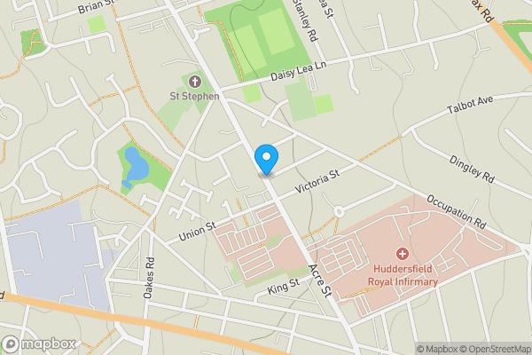 Map location for Acre Street, West Yorkshire, HD3 3EJ