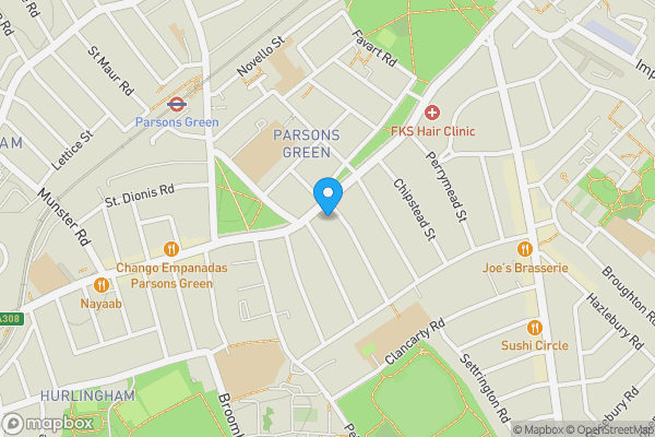 Map location for 197 New Kings Road Fulham London SW6 4SR
