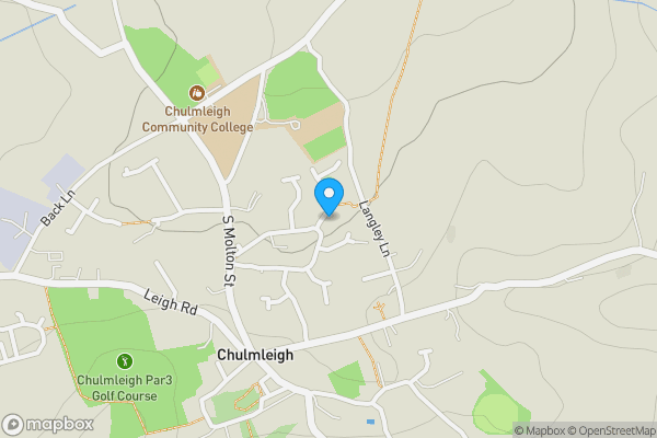 Map location for 41 Langley View, Chulmleigh, Devon, EX18 7BQ