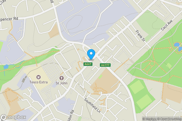 Map location for Great Horton Road, Bradford, West Yorkshire, BD7 4AE