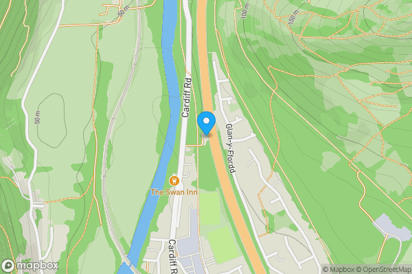 Map location for Treble Lock Cottages, Taffs Well, Cardiff, South Glamorgan, CF15 7PZ