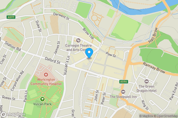 Map location for 25-29 Murray Road, Workington, CA14 2AD