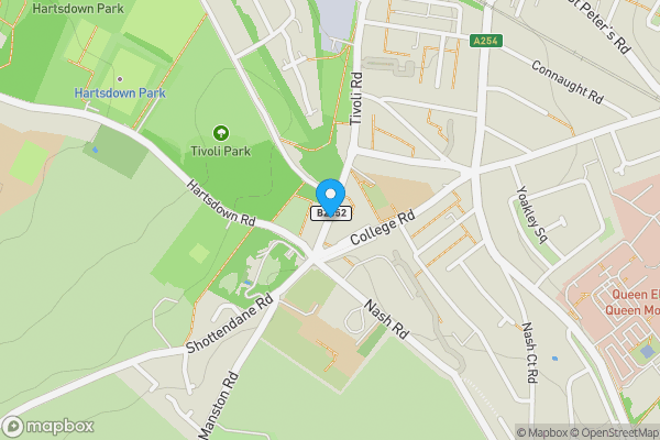 Map location for Tivoli Road, MARGATE, Kent, CT9 5SH