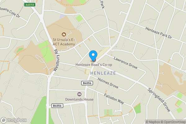 Map location for Maisonette, 65, Henleaze Road, Henleaze, Bristol, BS9 4JT