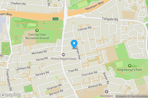 Map location for 29 Otley Road, Custom House, London, E16 3JT