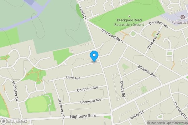 Map location for Collingwood Avenue, Lytham St. Annes, FY8 2SB