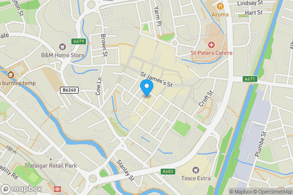 Map location for Smackwater Jacks, 4 Ormerod Street, Burnley, Lancashire, BB11 1EP