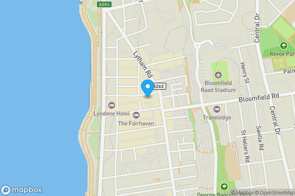 Map location for 29 Wellington Road, Blackpool, Lancashire, FY1 6AR