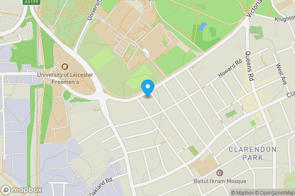 Map location for 328 Victoria Park Road, Leicester, Leicestershire LE2 1XF