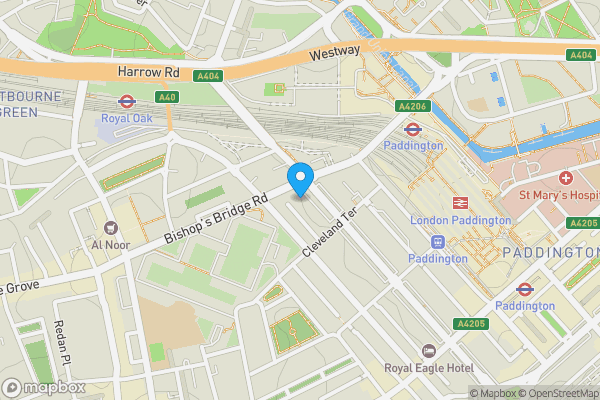 Map location for 122A Westbourne Terrace, London, W2 6QJ