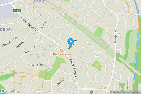 Map location for Newlyn Drive, STOCKPORT, Cheshire, SK6 1EF