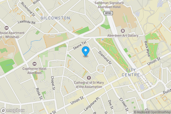 Map location for Ruby House, Ruby Lane, Aberdeen, Scotland, AB10 1ZP