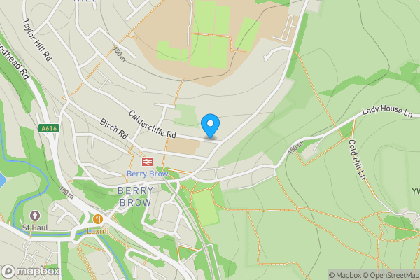 Map location for Caldercliffe Road, HUDDERSFIELD, West Yorkshire, HD4 7PU
