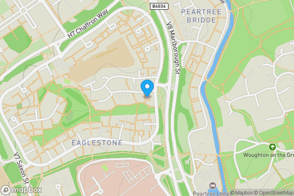 Map location for 8 Merlin Walk, Eaglestone, Milton Keynes, Buckinghamshire, MK6 5EP