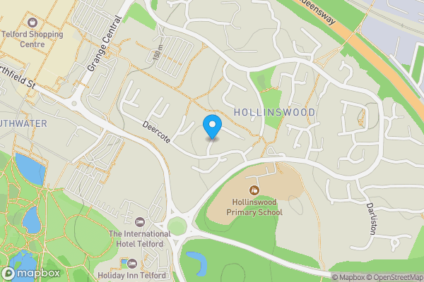 Map location for Deercote, Telford, Shropshire, TF3 2BJ