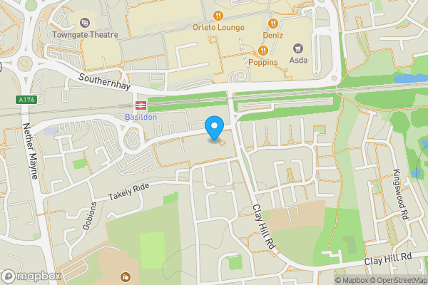 Map location for 115 Cherrydown East, Basildon, Essex, SS16 5GL