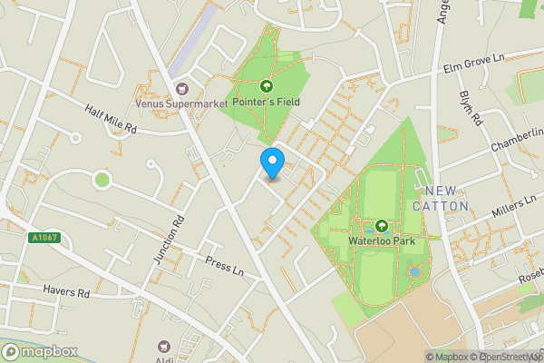 Map location for 3, Bertie Road, Norwich, NR3 2HA